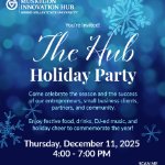 Hub Holiday Party Invitation on December 11, 2025